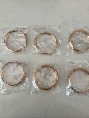 Gold bangles - Pack of 6